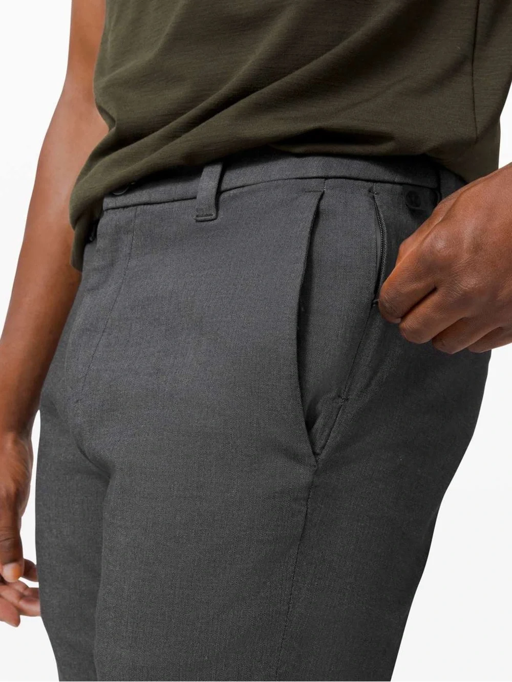 Lululemon Commission Pant Slim Oxford Obsidian Gray 36x30 ABC Golf Pants